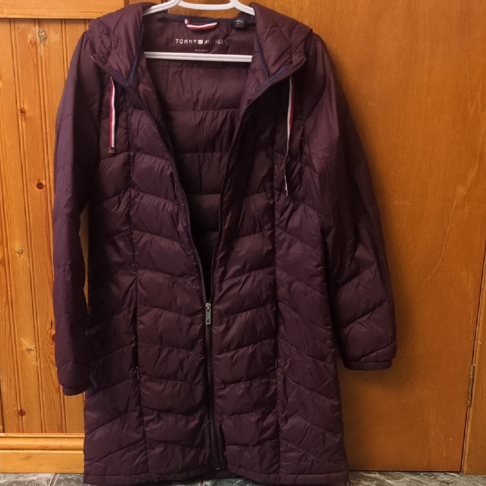 Tommy Hilfiger Women's Dark Purple Puffer Jacket
